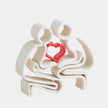 Global Views Loving Family Couple, Baby, Heart Clearance