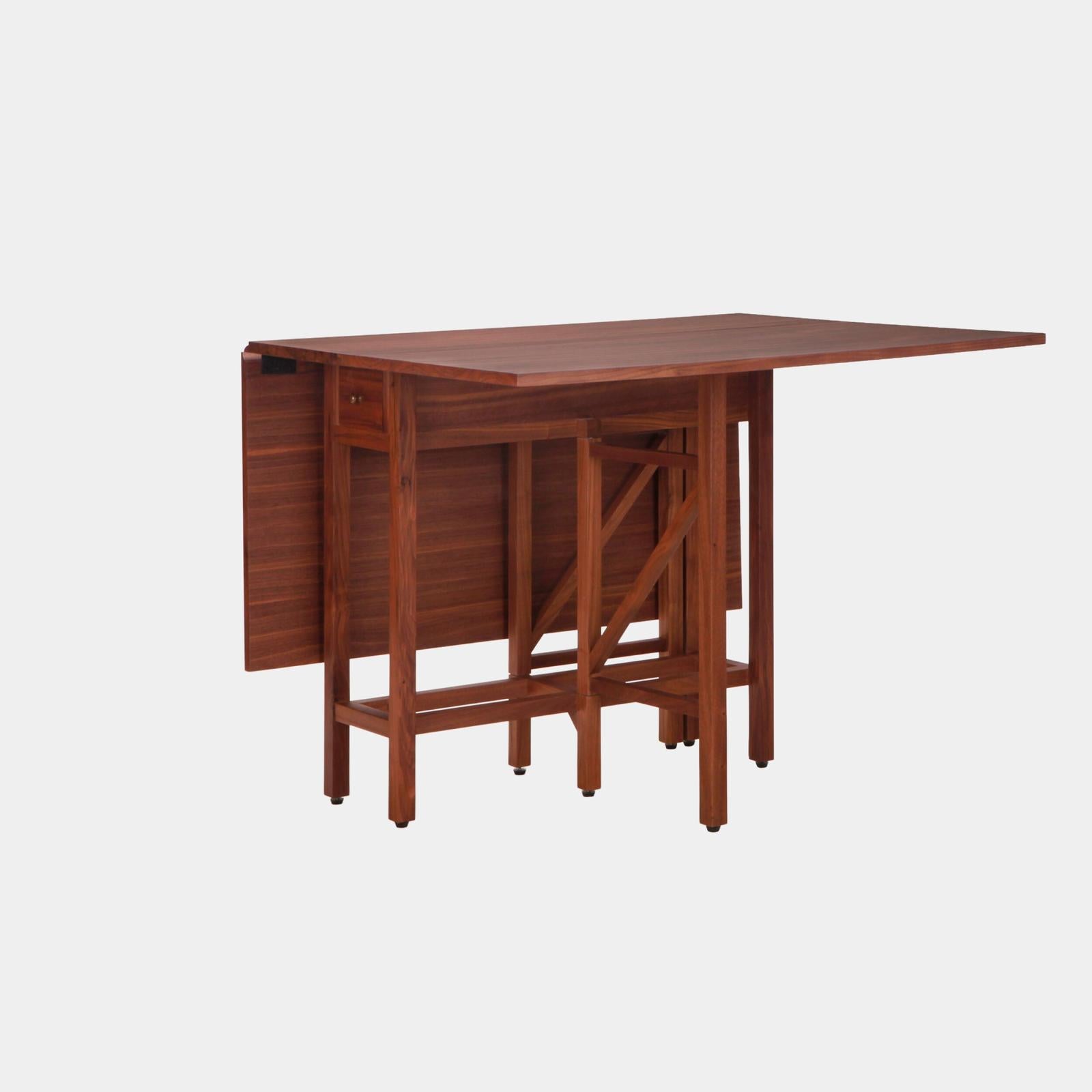 Global Views Liam Walnut Drop Leaf Table Clearance