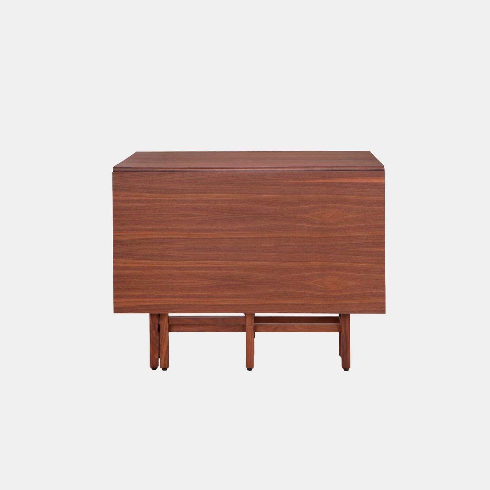 Global Views Liam Walnut Drop Leaf Table Clearance