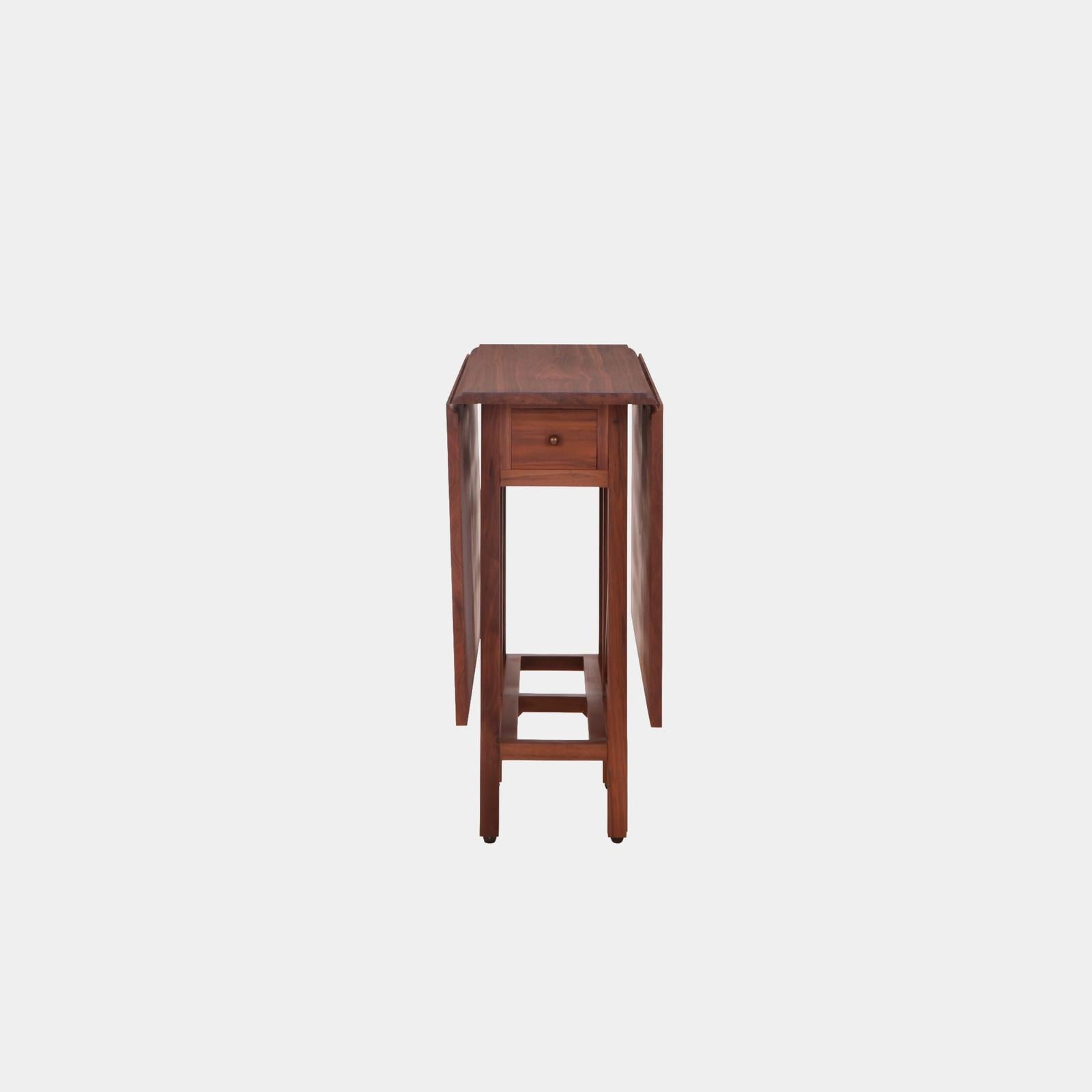 Global Views Liam Walnut Drop Leaf Table Clearance
