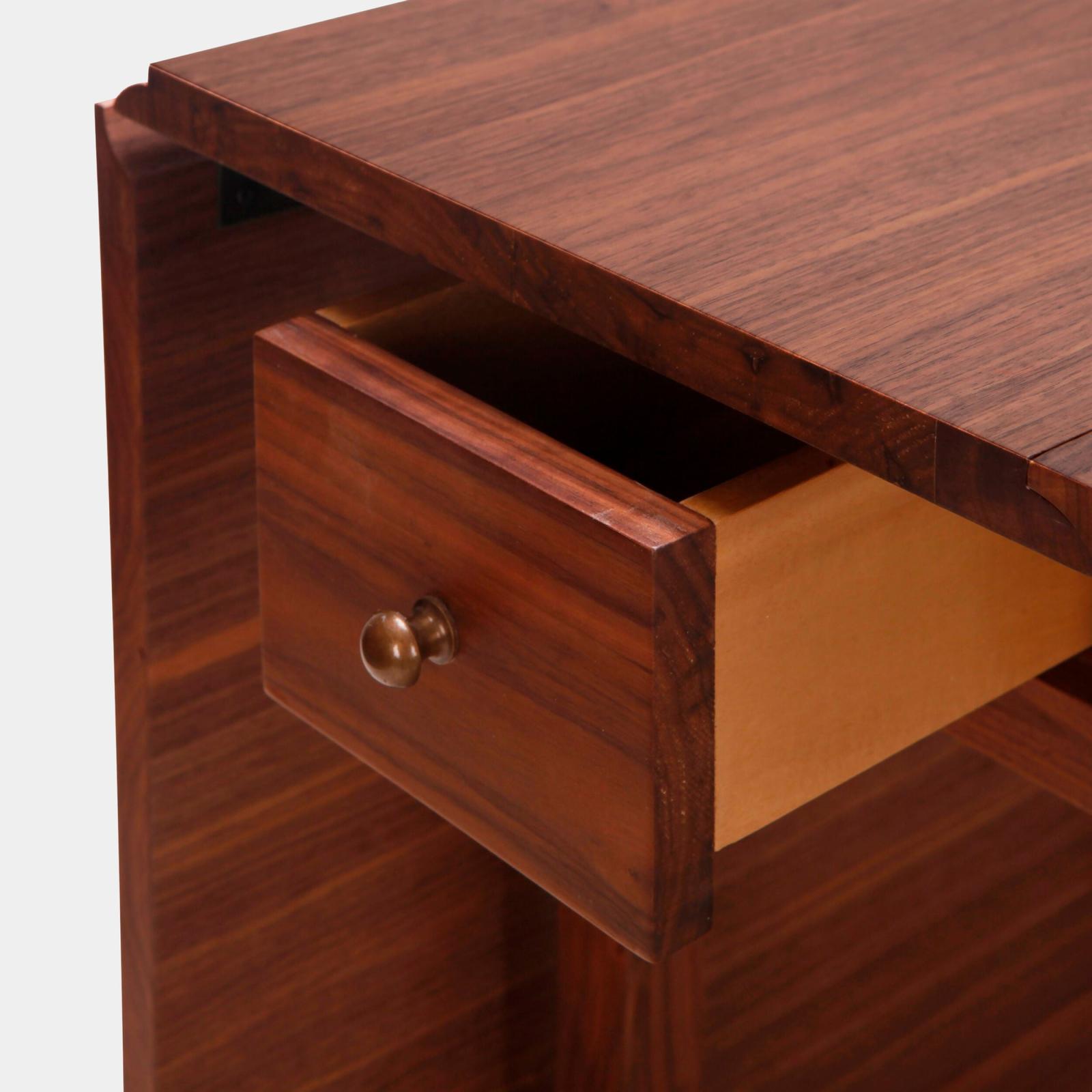 Global Views Liam Walnut Drop Leaf Table Clearance