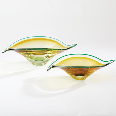 Global Views Bent Leaf Bowl