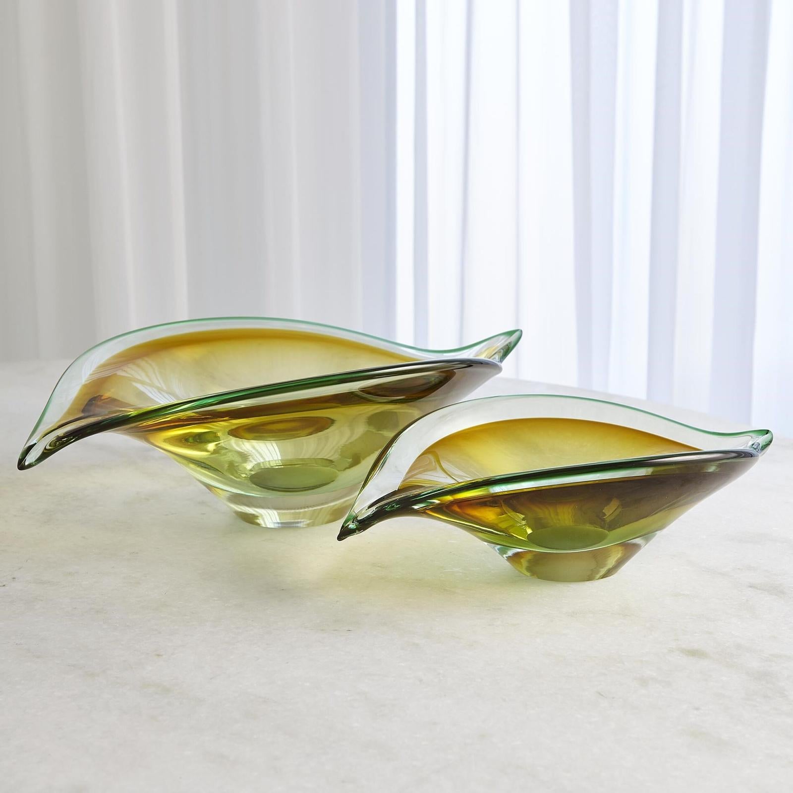 Global Views Bent Leaf Bowl