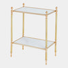 Global Views Acorn White Side Table