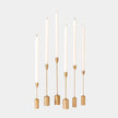 Global Views Mitford Brass Tapers Set of 6