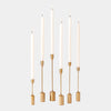 Global Views Mitford Brass Tapers Set of 6