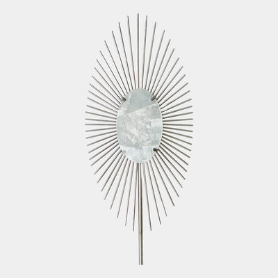 Global Views Lionne Quartz Radial Burst Wall Sconce Clearance