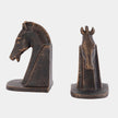 Global Views Trojan Horse Head Bookends