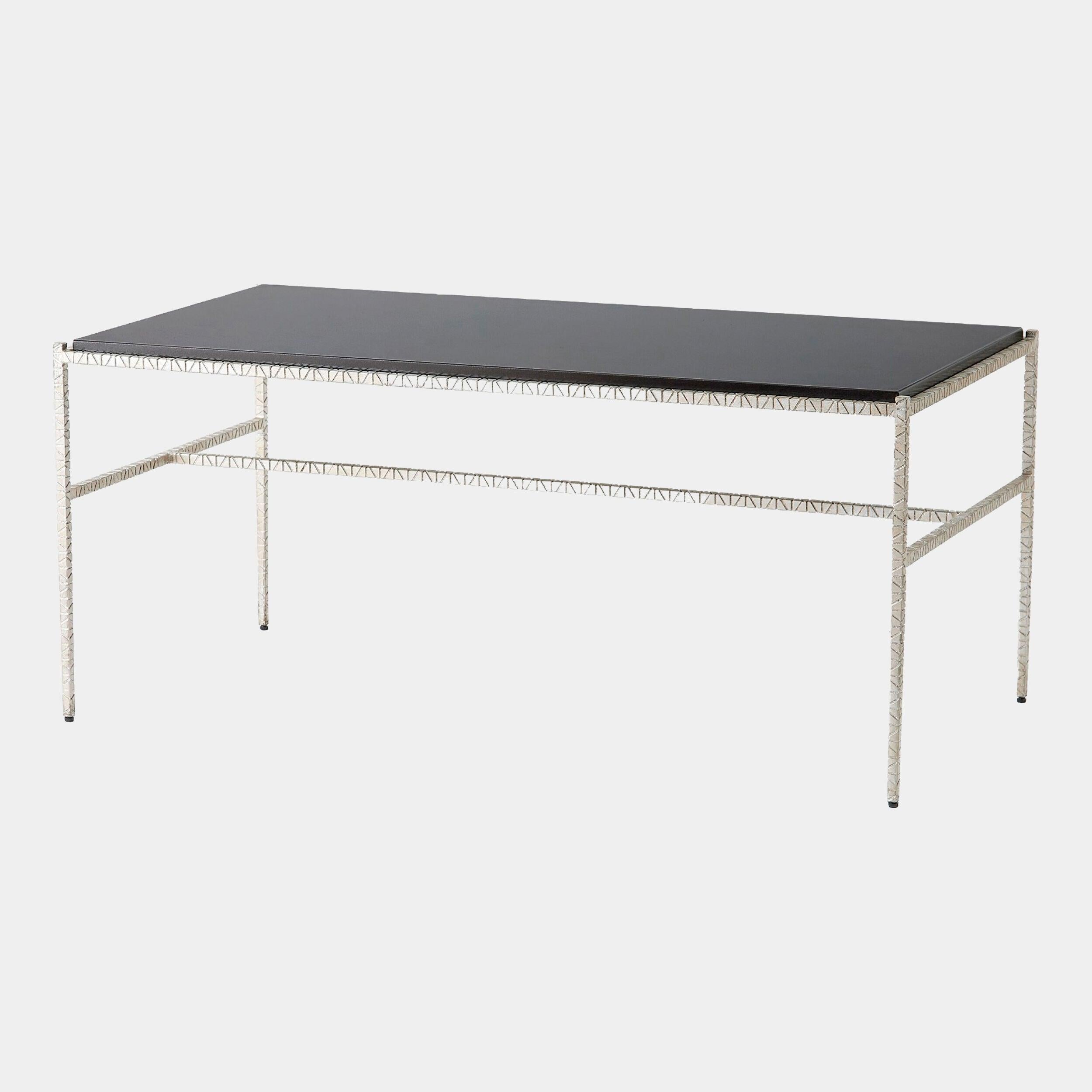 Global Views Shadrach Cut Iron Cocktail Table