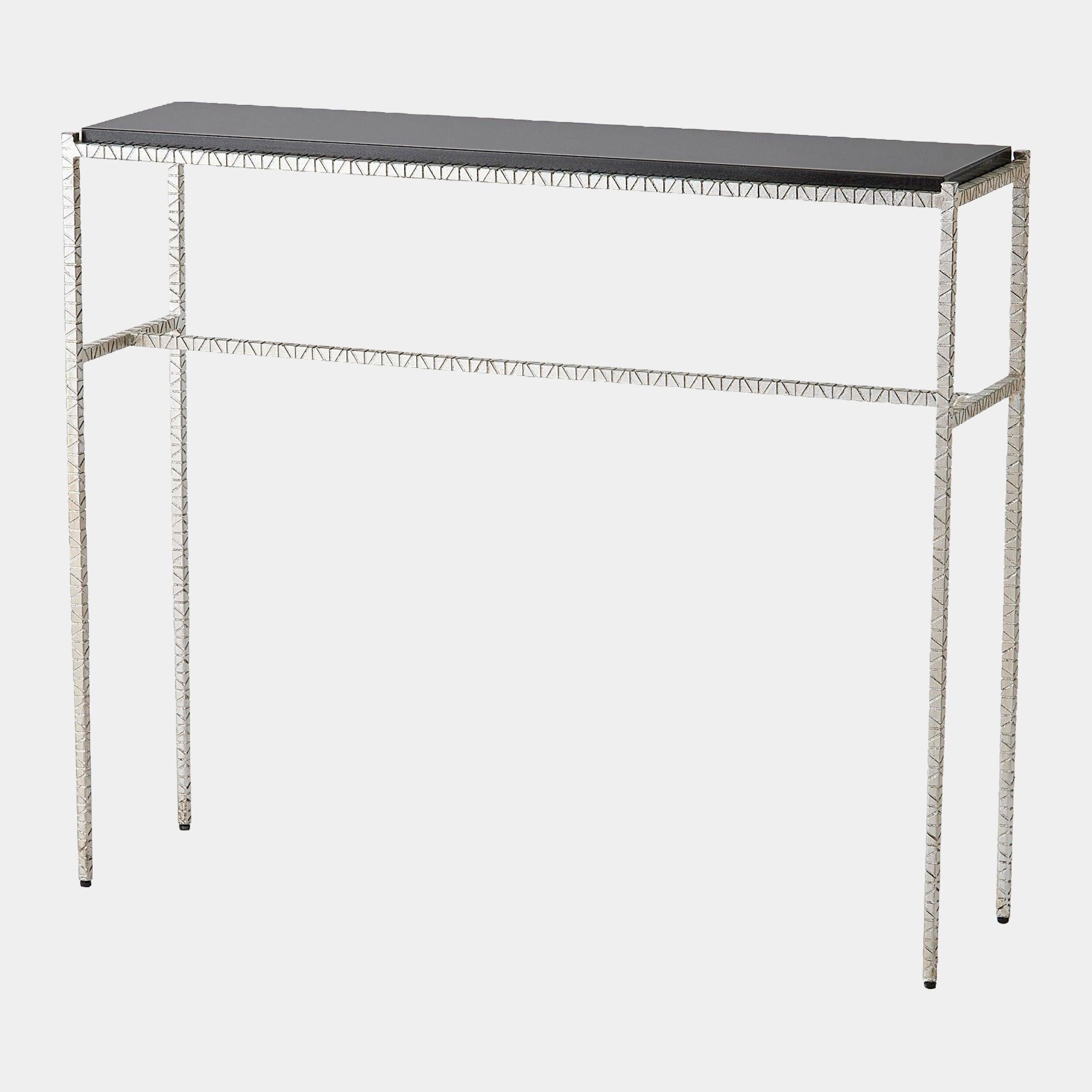 Global Views Shadrach Cut Iron Console Table Clearance
