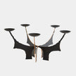 Global Views Brutalist Bronze Candle Holder