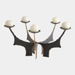 Global Views Brutalist Bronze Candle Holder