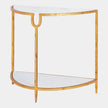 Global Views Demilune Side Table