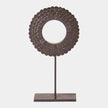 Global Views Four Layer Bone Scalloped Mounted Ring