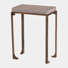 Global Views Zen Flamed Granite Bronze Side Table
