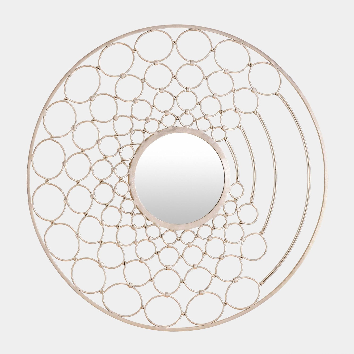Global Views Silver Loop Mirror Clearance
