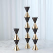 Global Views Jig Italian Diamond Candle Holder
