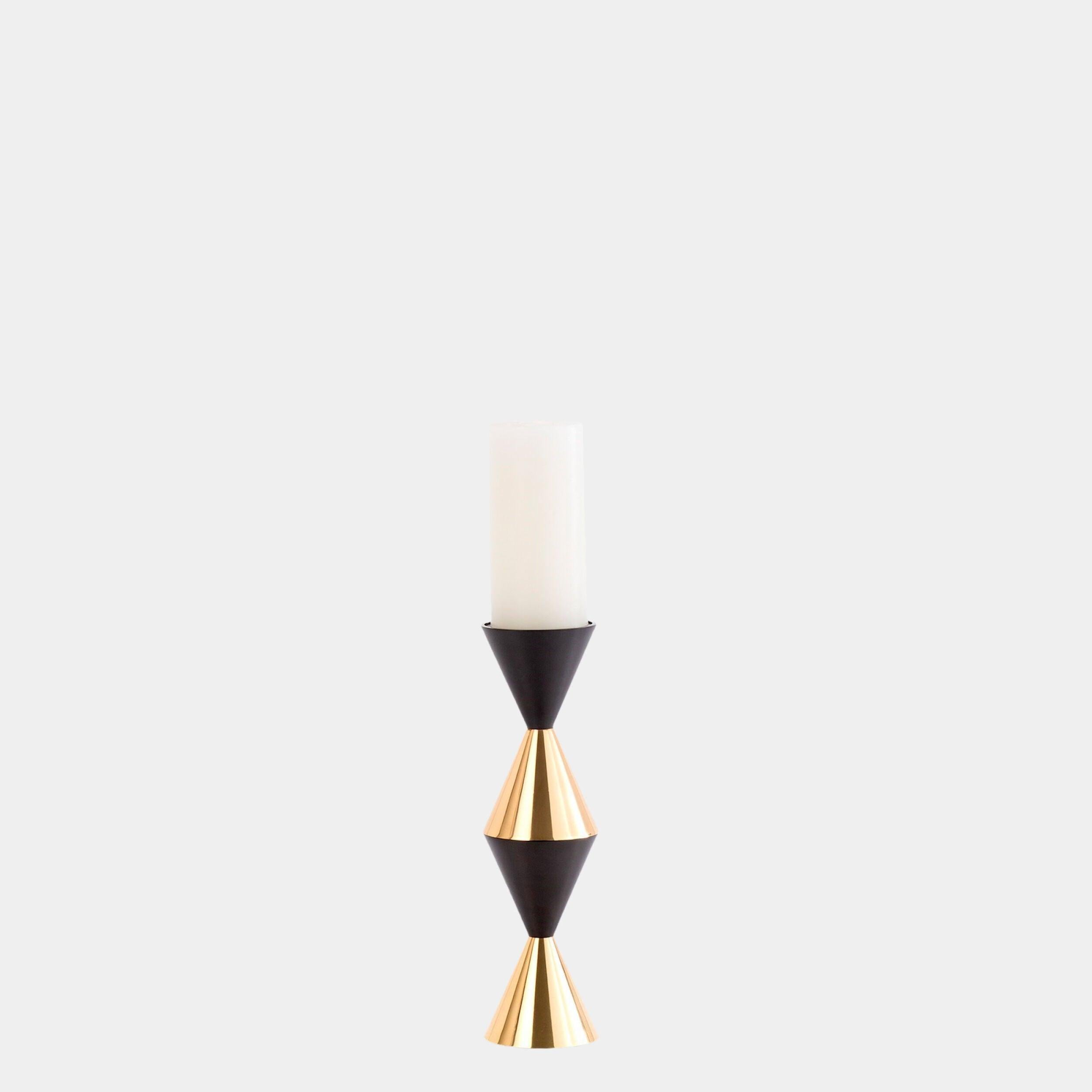 Global Views Jig Italian Diamond Candle Holder