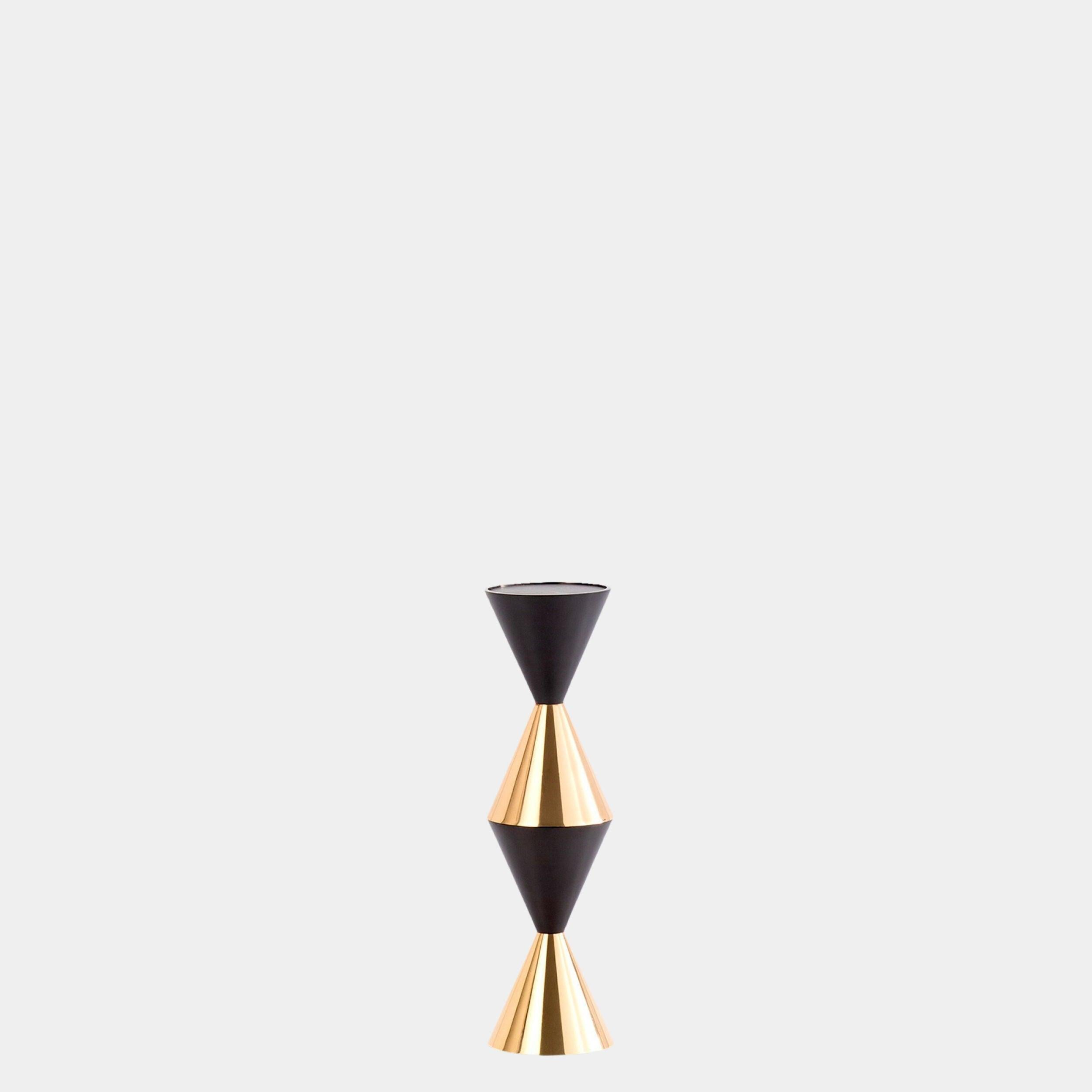 Global Views Jig Italian Diamond Candle Holder