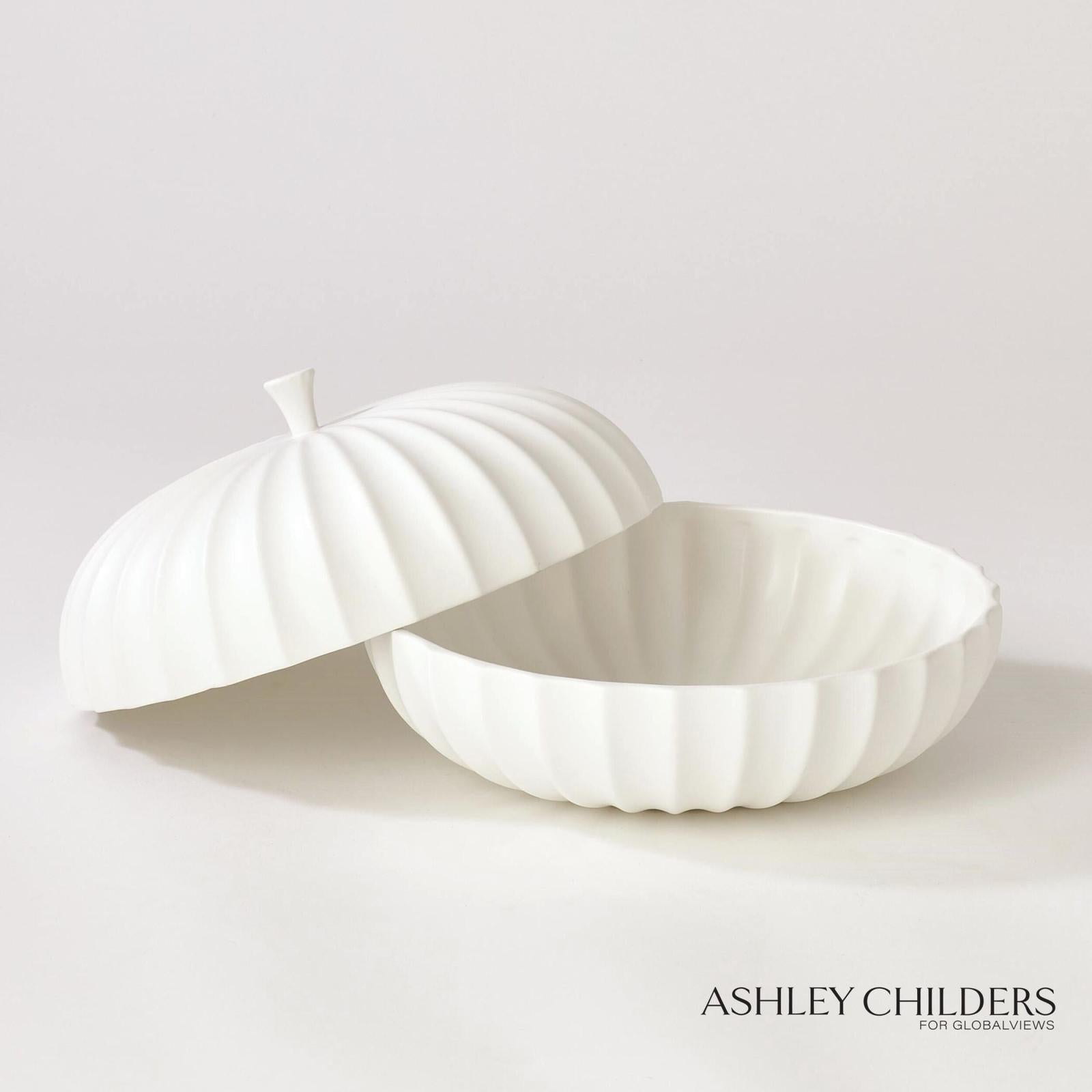 Global Views Cassian Flute Lidded Vessel by Ashley Childers