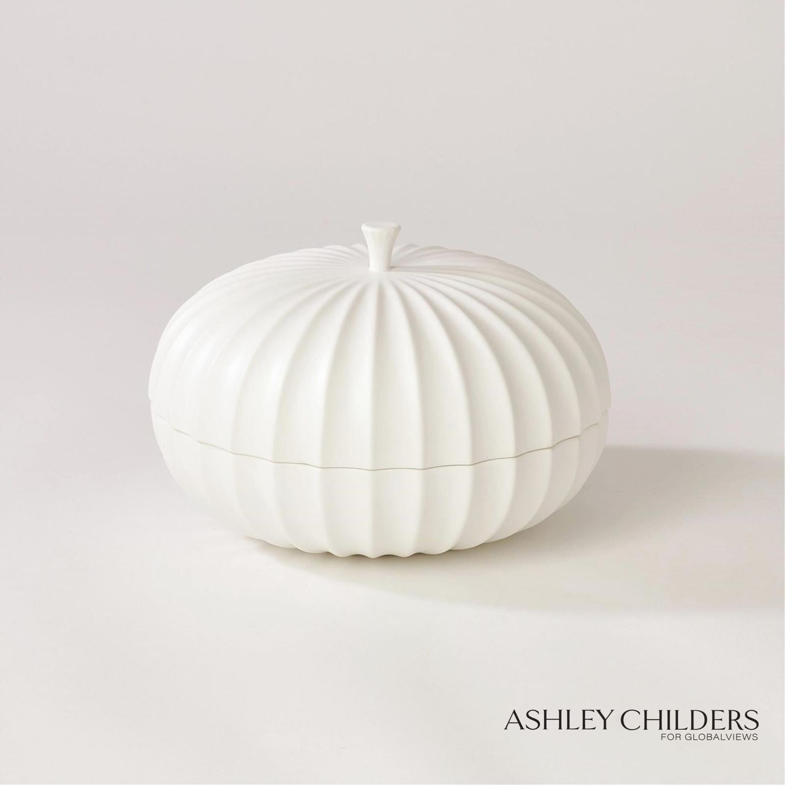 Global Views Cassian Flute Lidded Vessel by Ashley Childers
