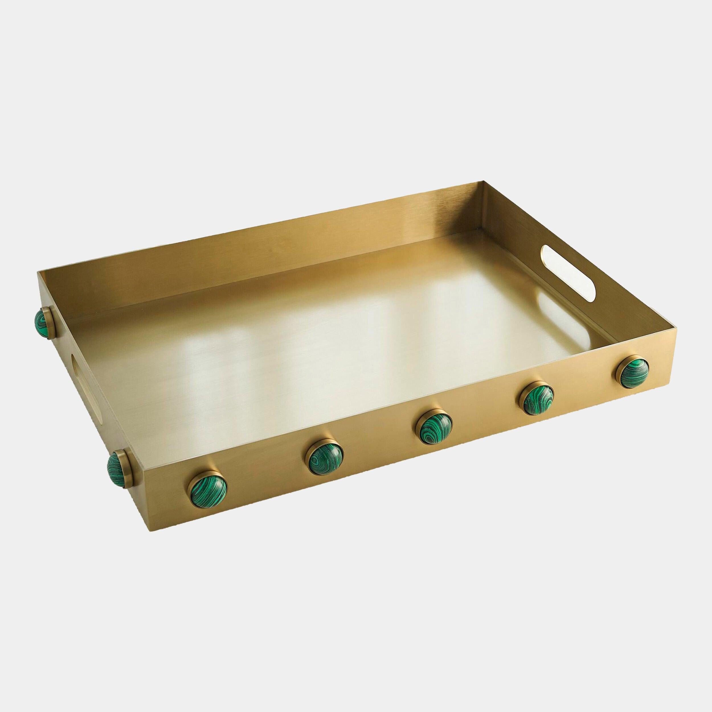 Global Views Pandora Malachite Tray by Ashley Childers
