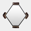 Global Views Harrington Graphite Leather Mirror by Ashley Childers