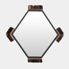 Global Views Harrington Graphite Leather Mirror by Ashley Childers