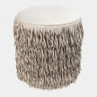 Global Views Thelma Fringe Ottoman by Ashley Childers