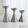 Global Views Leaf Nickel Candle Holder Clearance
