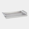 Global Views Nedar Nickel Tray Silver Leaf Handles Clearance