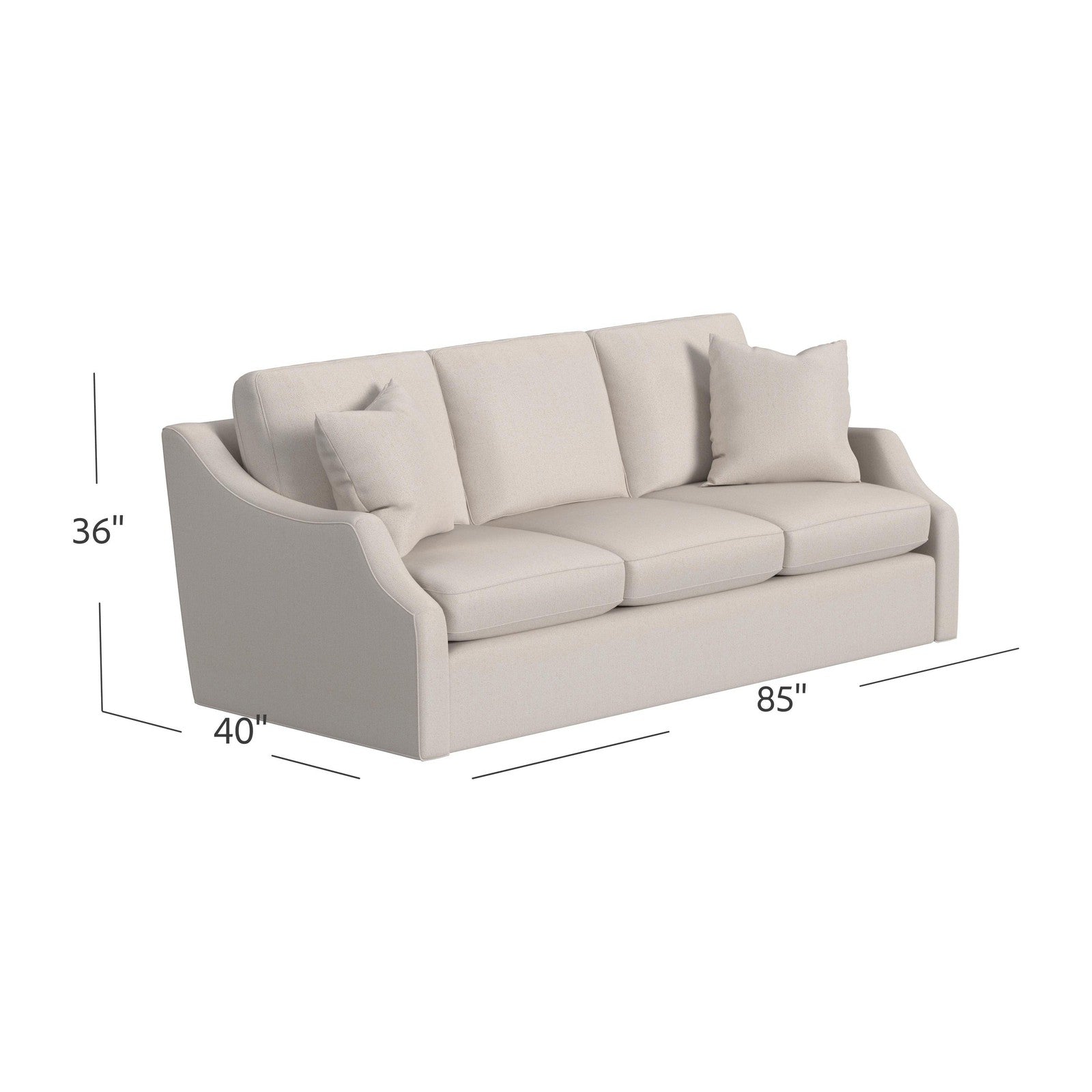 Hooker Upholstery Darrien 3 over 3 Sofa