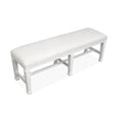 Magnussen Home Kingston Whisper White & Cerused Nutmeg Bench