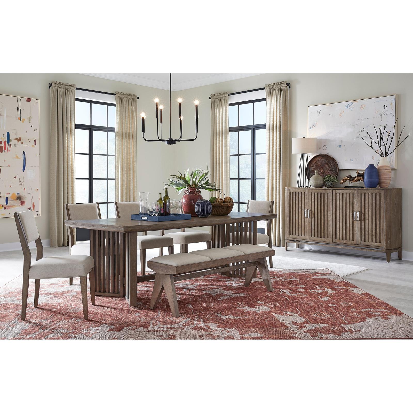 Magnussen Home Kavanaugh Weathered Kona Brown Upholstered Side Chair Set of 2