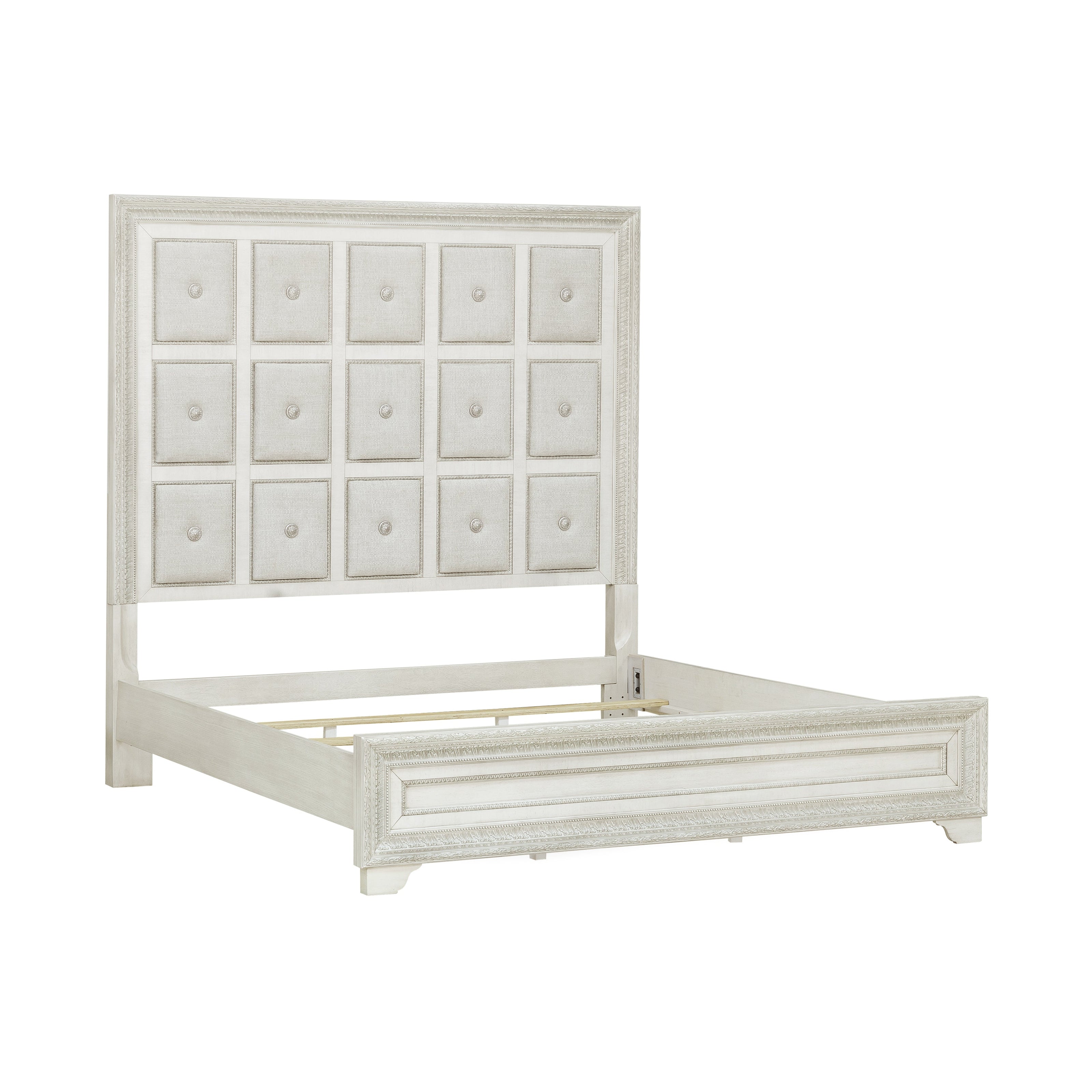 Pulaski Furniture Camila Creamy White Upholstered Bed