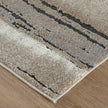 Feizy Gilmore 39UQF Modern Stripes, Ivory/Gray/Green, Rug