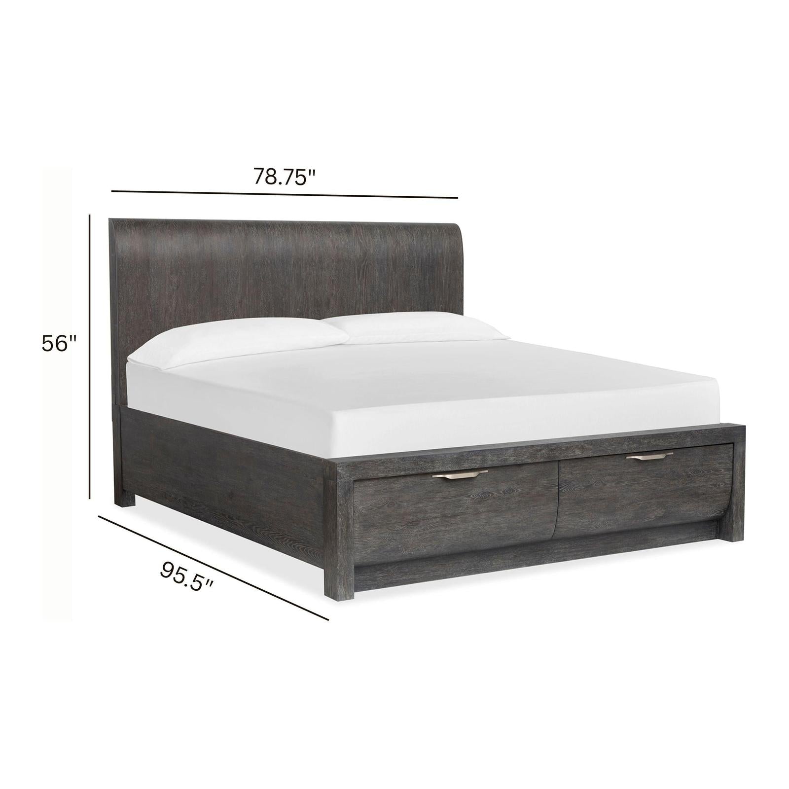 Magnussen Home Kinsley Black Heron Panel Bed