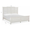 Magnussen Home Willowbrook Egg Shell White Bed