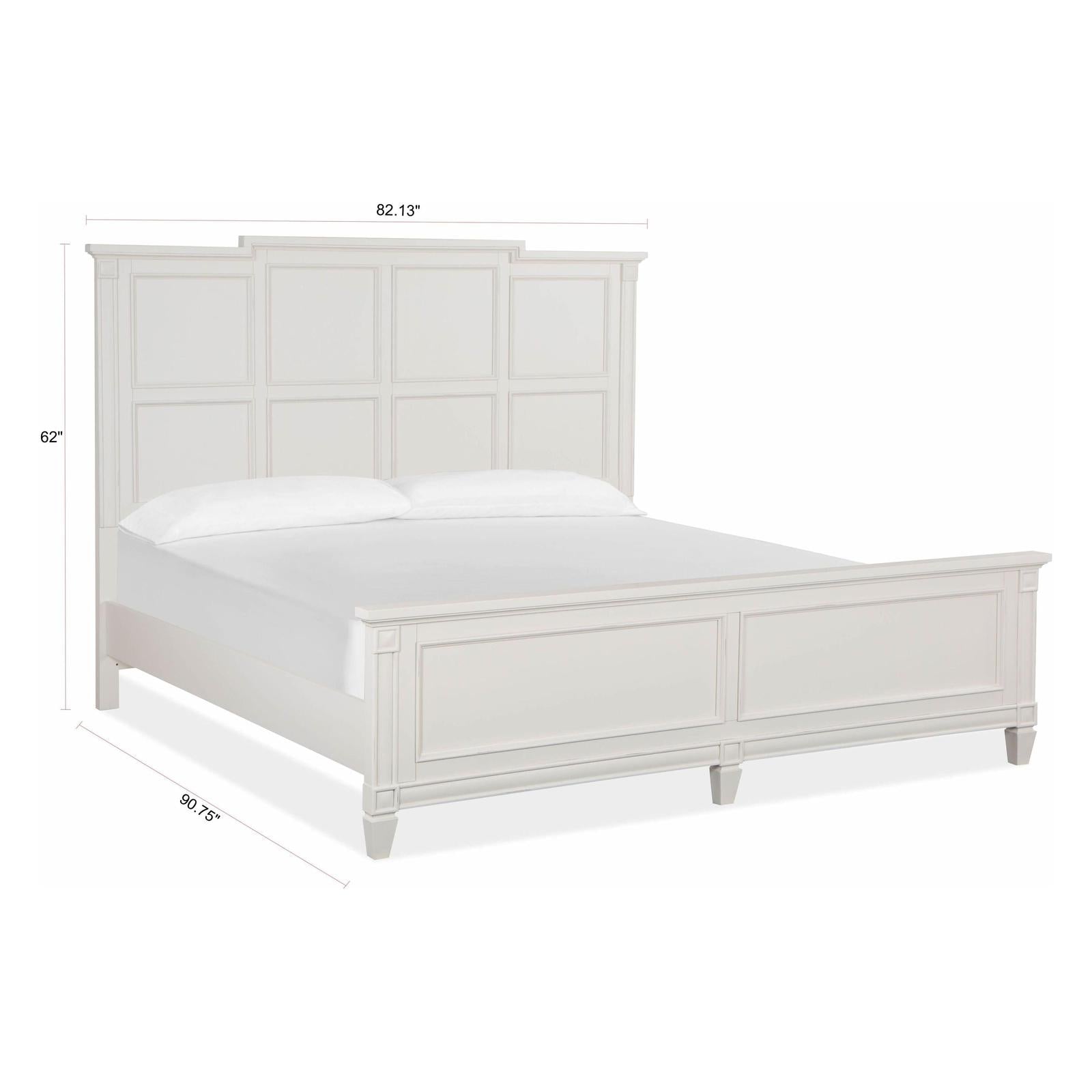 Magnussen Home Willowbrook Egg Shell White Bed