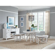Magnussen Home Heron Cove Chalk White And Dovetail Grey Round Dining Table