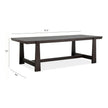 Magnussen Home Tauren Coffee Bean Trestle Dining Table