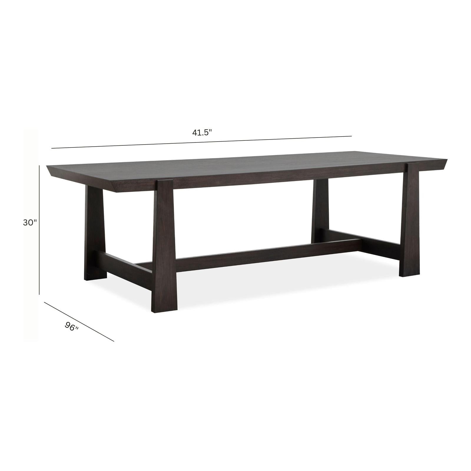 Magnussen Home Tauren Coffee Bean Trestle Dining Table