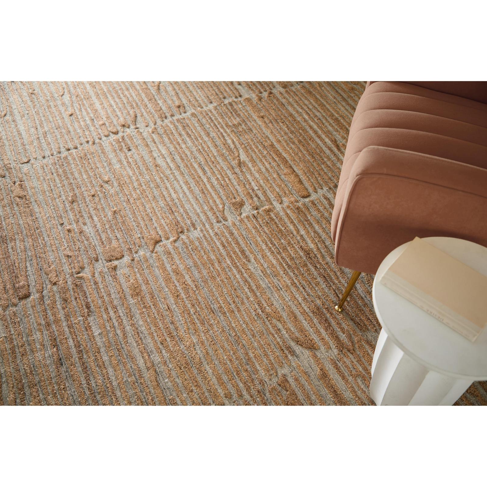 Feizy Braeside T8005 Transitional Abstract, Orange/Gray, Rug