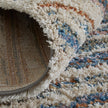 Feizy Mynka 39IEF Transitional Stripes in Ivory/Blue/Orange