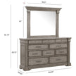 Pulaski Furniture Madison Ridge Heritage Taupe 10 Drawer Dresser
