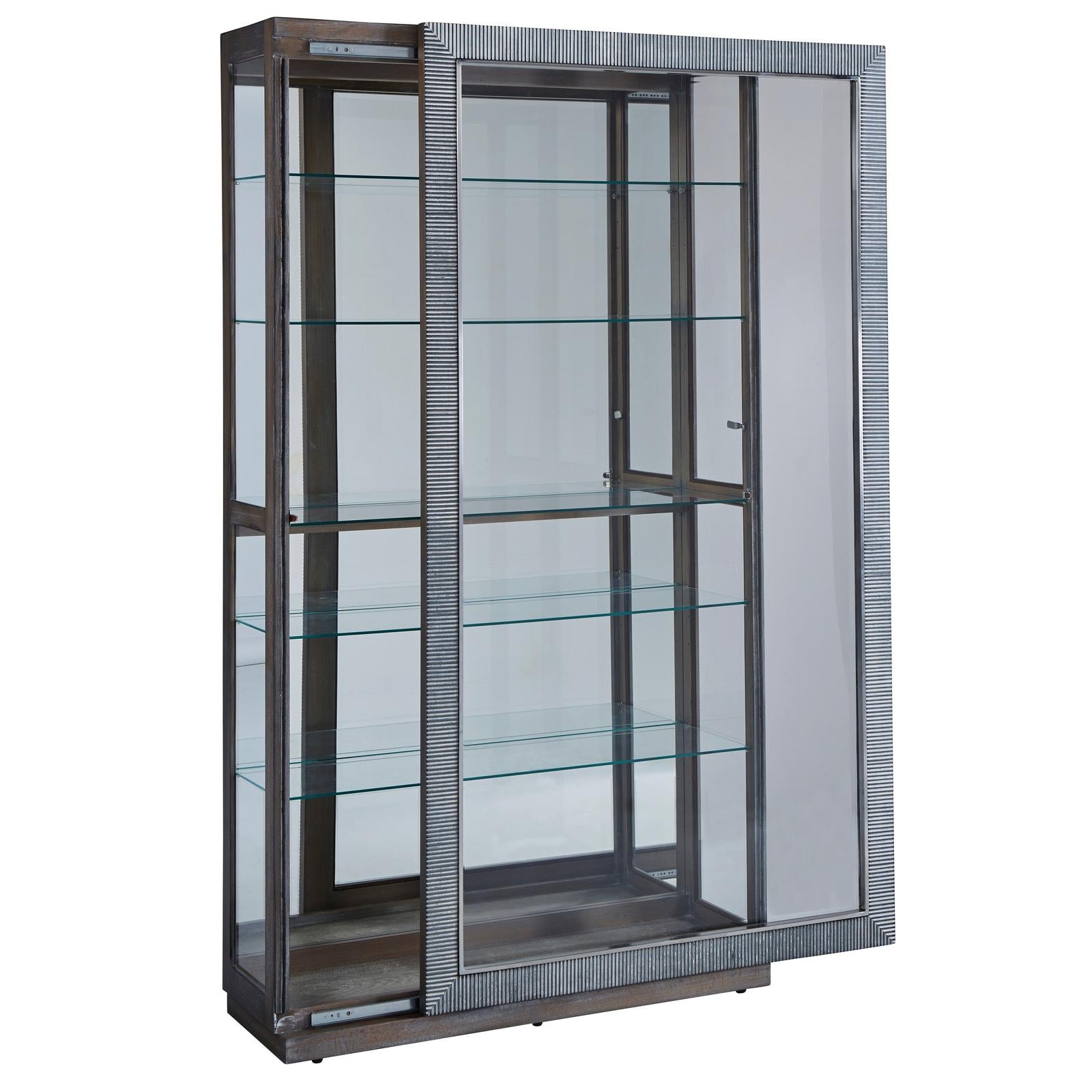 Pulaski Furniture Pulaski Furniture Accents Medium Wood Sliding Door Curio Cabinet