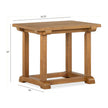 Magnussen Home Lindon Belgian Wheat Rectangular End Table