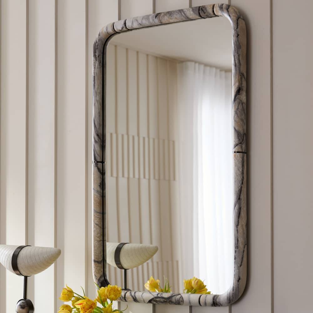 Arteriors Trevino Marble Frame Mirror