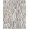 Feizy Kimball 8A34F Transitional Abstract Rug in Ivory/Gray