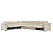 Hooker Furniture Savion Deux 6 Seat Sectional with Three Power Recliners and Seven Power Headrests